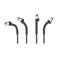 Delock RJ45 Slim Netzwerkkabel Cat.6A U/FTP winkelbar schwarz 5 m