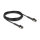 Delock RJ45 Slim Netzwerkkabel Cat.6A U/FTP winkelbar schwarz 5 m