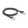 Delock RJ45 Netzwerkkabel mit Geflechtmantel Cat.6A S/FTP Stecker zu Stecker 1 m schwarz