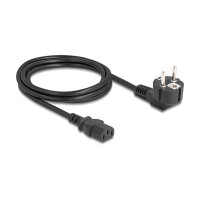 Delock Netzkabel PC Schutzkontaktstecker CEE 7/7 90°...