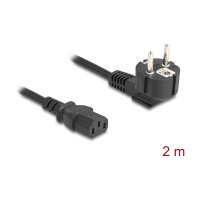 Delock Netzkabel PC Schutzkontaktstecker CEE 7/7 90°...