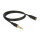 Delock Klinkenverlängerungskabel 3,5 mm 3 Pin Stecker zu Buchse 2 m schwarz