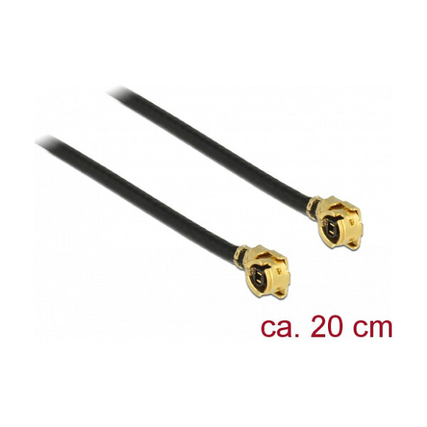 Delock Antennenkabel I-PEX Inc., MHF® I Stecker zu I-PEX Inc., MHF® I Stecker 1,13 20 cm