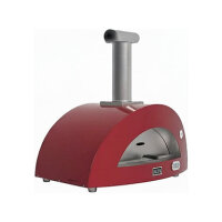 Alfa Forni Moderno 3 Pizze Holz Antik Rot