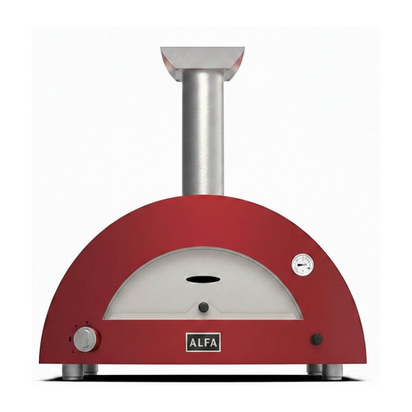Alfa Forni Moderno 2 Pizze Hybrid-Pizzaofen Antique Red