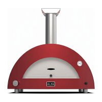 Alfa Forni Moderno 3 Pizze Hybrid Antik Rot