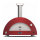 Alfa Forni Moderno 3 Pizze Hybrid Antik Rot