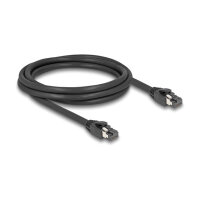Delock RJ45 Netzwerkkabel Cat.8.1 S/FTP 2 m bis 40 Gbps schwarz