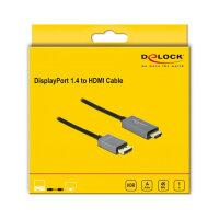 Delock Aktives DisplayPort 1.4 zu HDMI Kabel 4K 60 Hz...