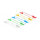 Delock Kabelbinder mit Beschriftungsfeld L 205 x B 2,8 mm 10 Stück farbig sortiert