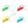 Delock Kabelbinder mit Beschriftungsfeld L 205 x B 2,8 mm 10 Stück farbig sortiert