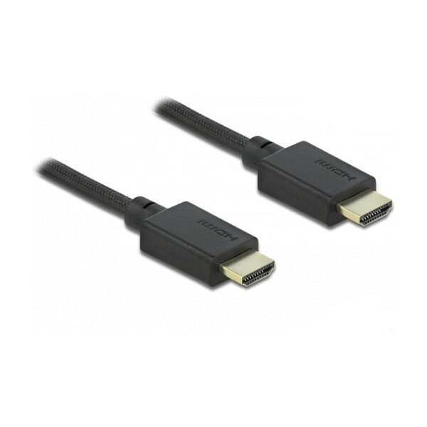 Delock Koaxiales High Speed HDMI Kabel 48 Gbps 8K 60 Hz schwarz 1 m