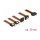Delock Kabel SATA 15 Pin Strom Stecker mit Einrastfunktion > SATA 15 Pin Strom Buchse 2 x gerade / 1 x unten / 1 x oben 30 cm
