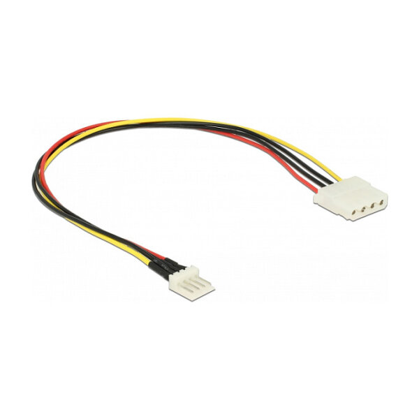 Delock Kabel Power Floppy 4 Pin Stecker > Molex 4 Pin Buchse 30 cm