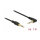 Delock Klinkenkabel 3,5 mm 3 Pin Stecker > Stecker gewinkelt 1 m schwarz