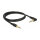Delock Klinkenkabel 3,5 mm 3 Pin Stecker > Stecker gewinkelt 1 m schwarz