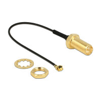 Delock Antennenkabel RP-SMA Buchse zum Einbau zu I-PEX...