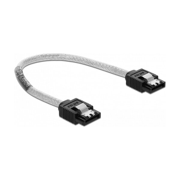 Delock SATA 6 Gb/s Kabel 20 cm transparent