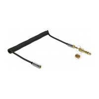 Delock Spiralkabel Verlängerung 3,5 mm 3 Pin...