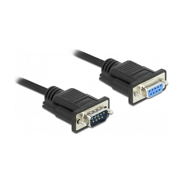 Delock RS-232 Kabel Seriell D-Sub9 Stecker zu Buchse mit schmalem Steckergehäuse 4 m