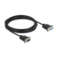 Delock RS-232 Kabel Seriell D-Sub9 Stecker zu Buchse mit schmalem Steckergehäuse 4 m