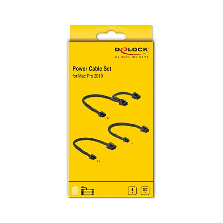 Delock Powerkabel Set passend für Mac Pro 2019