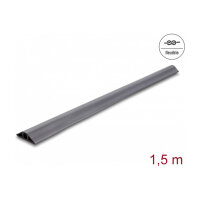 Delock Kabelkanal PVC flexibel 50 x 13 mm - Länge 1,5 m grau