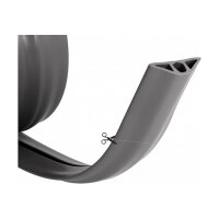 Delock Kabelkanal PVC flexibel 50 x 13 mm - Länge 1,5 m grau