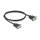 Delock RS-232 Kabel Seriell D-Sub9 Buchse zu Buchse mit schmalem Steckergehäuse 1 m
