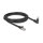 Delock GigE Kamera Kabel RJ45 Stecker 45° gedreht und 90° gewinkelt mit Schrauben zu RJ45 Stecker Cat.6 S/FTP 2 m schwarz