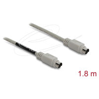 Delock PS/2 Kabel Stecker zu Stecker 1,8 m