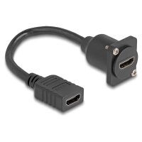 Delock D-Typ HDMI Kabel Buchse zu Buchse schwarz 20 cm