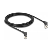 Delock RJ45 Netzwerkkabel Cat.6A S/FTP Slim 90° oben...