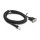 Delock Spiralkabel RJ50 Stecker zu D-Sub 9 Buchse 1,5 m schwarz