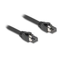 Delock RJ45 Netzwerkkabel Cat.8.1 S/FTP 50 cm bis 40 Gbps schwarz