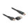 Delock USB 2.0 Daten- und Schnellladekabel USB Type-C™ + USB Typ-A Stecker zu USB Type-C™ Stecker PD 3.1 140 W mit Leistungsanzeige 1,20 m