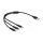Delock USB Ladekabel 3 in 1 Typ-A zu Lightning™ / Micro USB / USB Type-C™ 30 cm schwarz