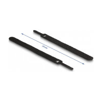 Delock Klett-Kabelbinder L 150 x B 12 mm schwarz 10...