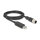 Delock M12 Serielles Anschlusskabel mit FTDI Chipsatz, USB 2.0 Typ-A Stecker zu M12 RS-232 Stecker A-kodiert 8 Pin 1,8 m schwarz