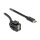 Delock Keystone Modul USB 2.0 A Buchse zu USB Type-C™ Stecker 250° mit Kabel 1,5 m
