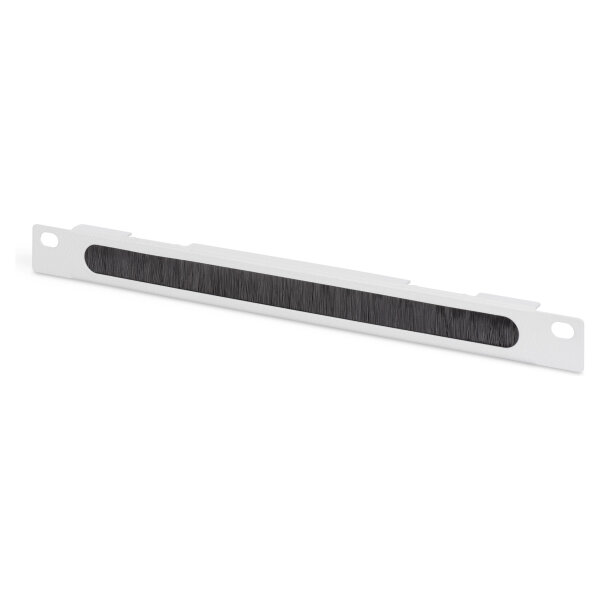 DIGITUS Kabelbürstenleiste 0,5HE 10" 254mm grau