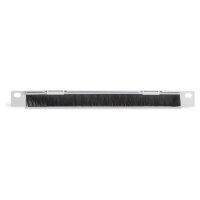 DIGITUS Kabelbürstenleiste 0,5HE 10" 254mm grau