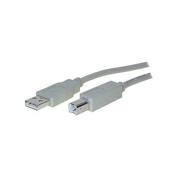 USB 2.0 A > B (ST-ST) 1,8m Adapterkabel Grau