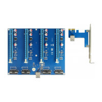 Delock Riser Karte PCI Express x1 > 4 x PCIe x16 mit...