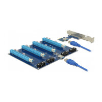 Delock Riser Karte PCI Express x1 > 4 x PCIe x16 mit...