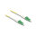 Delock Kabel Lichtwellenleiter LC-APC zu LC-APC Simplex Singlemode OS2 0,5 m