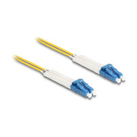 Delock LWL Kabel LC Duplex zu LC Duplex Singlemode OS2 winkelbar 2 m