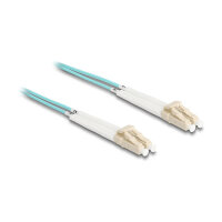 Delock LWL Kabel LC Duplex zu LC Duplex Multimode OM3 winkelbar 3 m