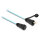 Delock LWL Kabel LC Duplex zu LC Duplex mit Verschlusskappe Multimode OM3 IP68 staub- und wasserdicht 2 m