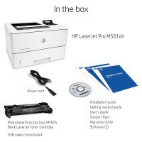 L HP LaserJet Pro M501dn Laserdrucker A4 LAN Duplex